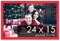 24x15 Classic Modern Red Picture Frame - UV Acrylic, Foam Board Backing, Hanging Hardware